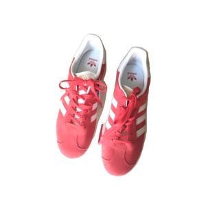 Red ADIDAS Gazelles Suede Sneakers